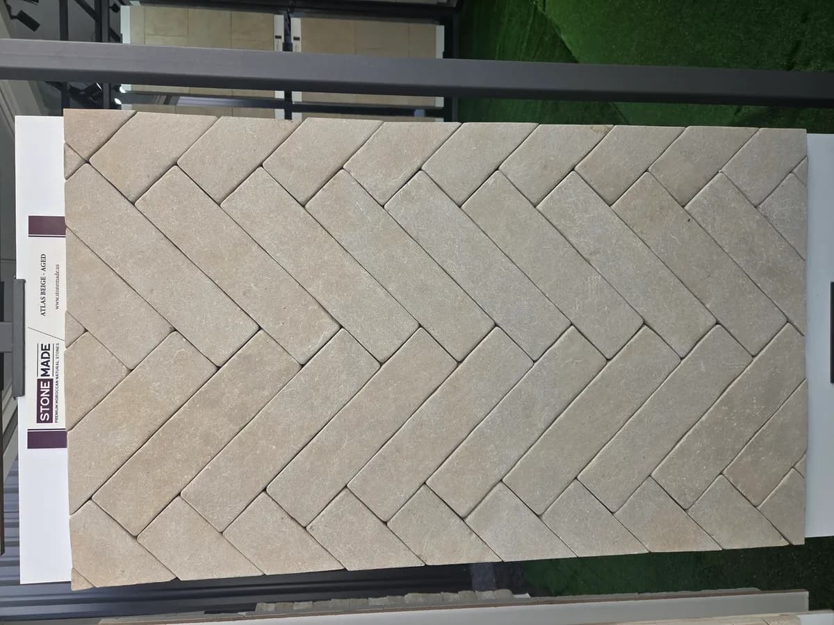 Atlas Beige Aged — Atlas Beige with Aged finish, Moroccan natural stone texture