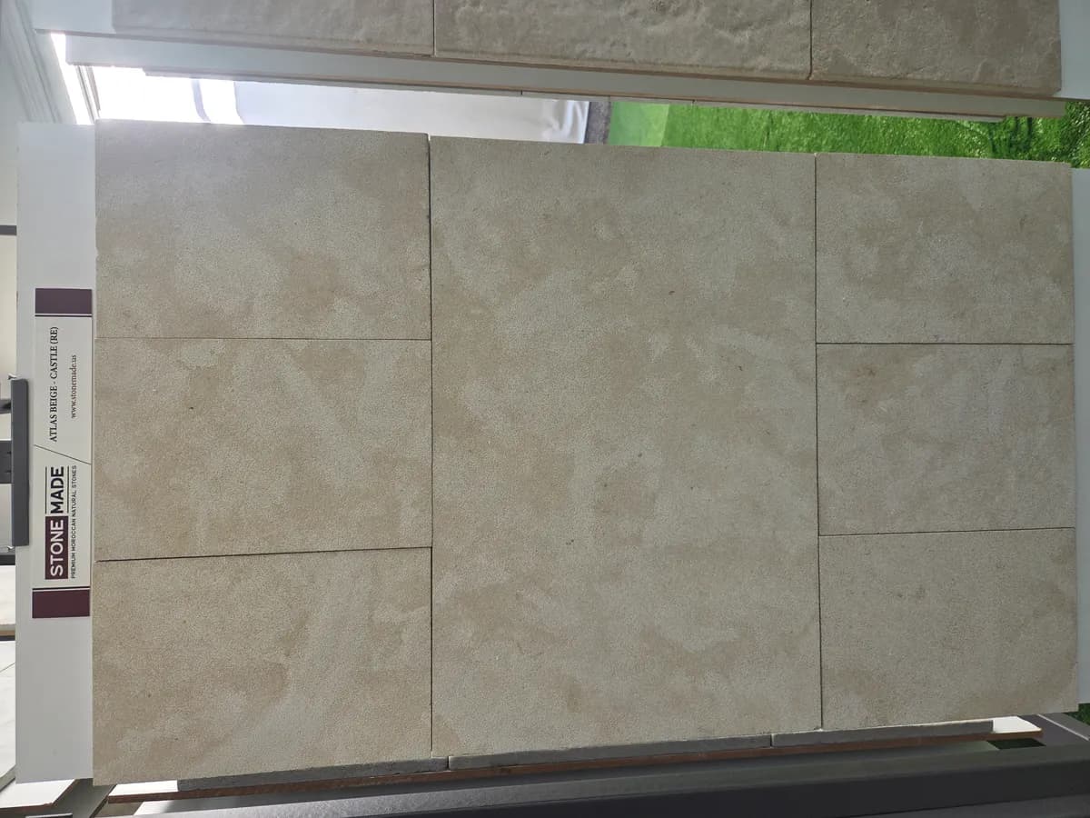 Atlas Beige Castle — Atlas Beige with Castle finish, Moroccan natural stone texture