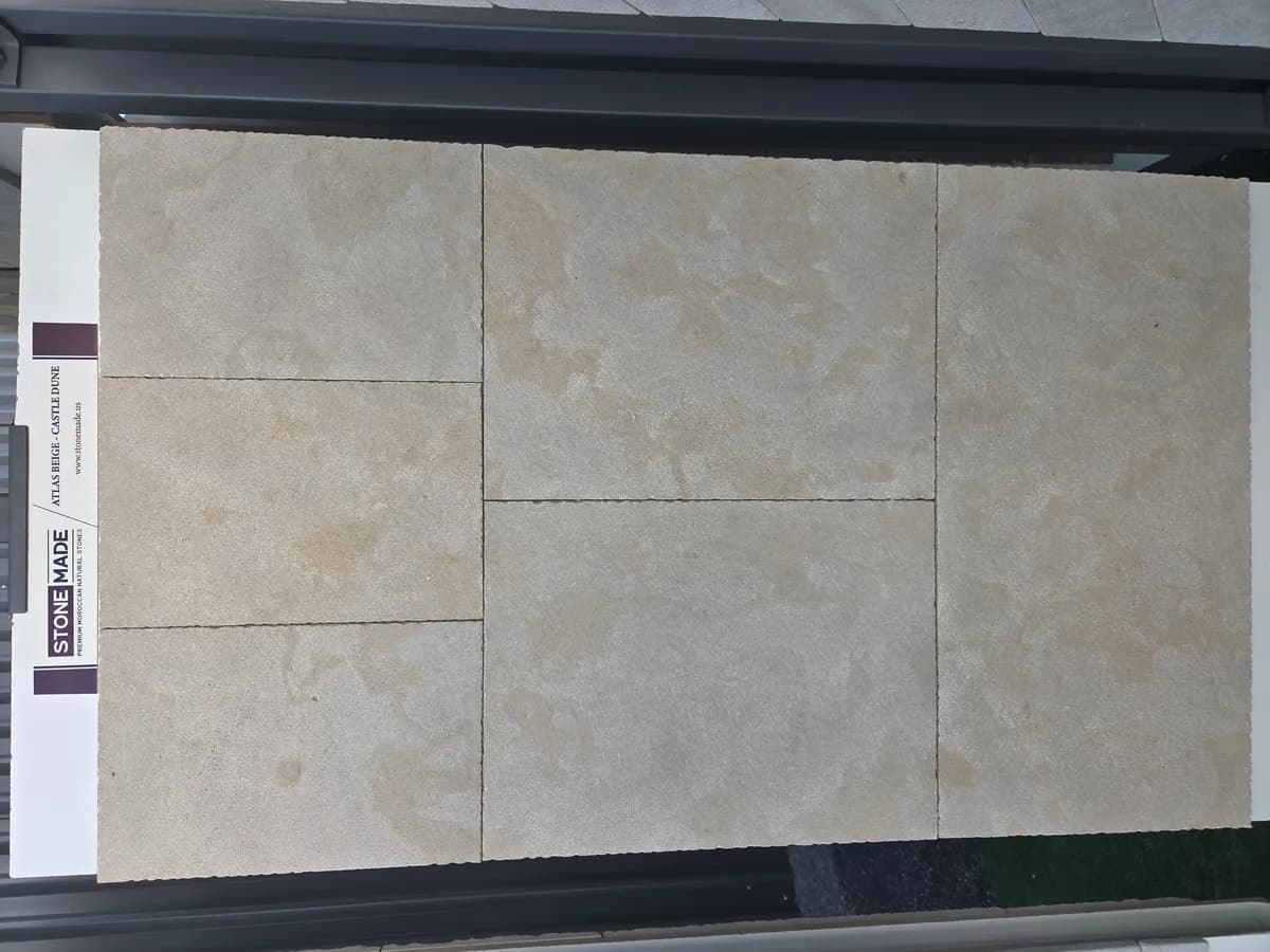 Atlas Beige Castle Dune — Atlas Beige with Castle Dune finish, Moroccan natural stone texture