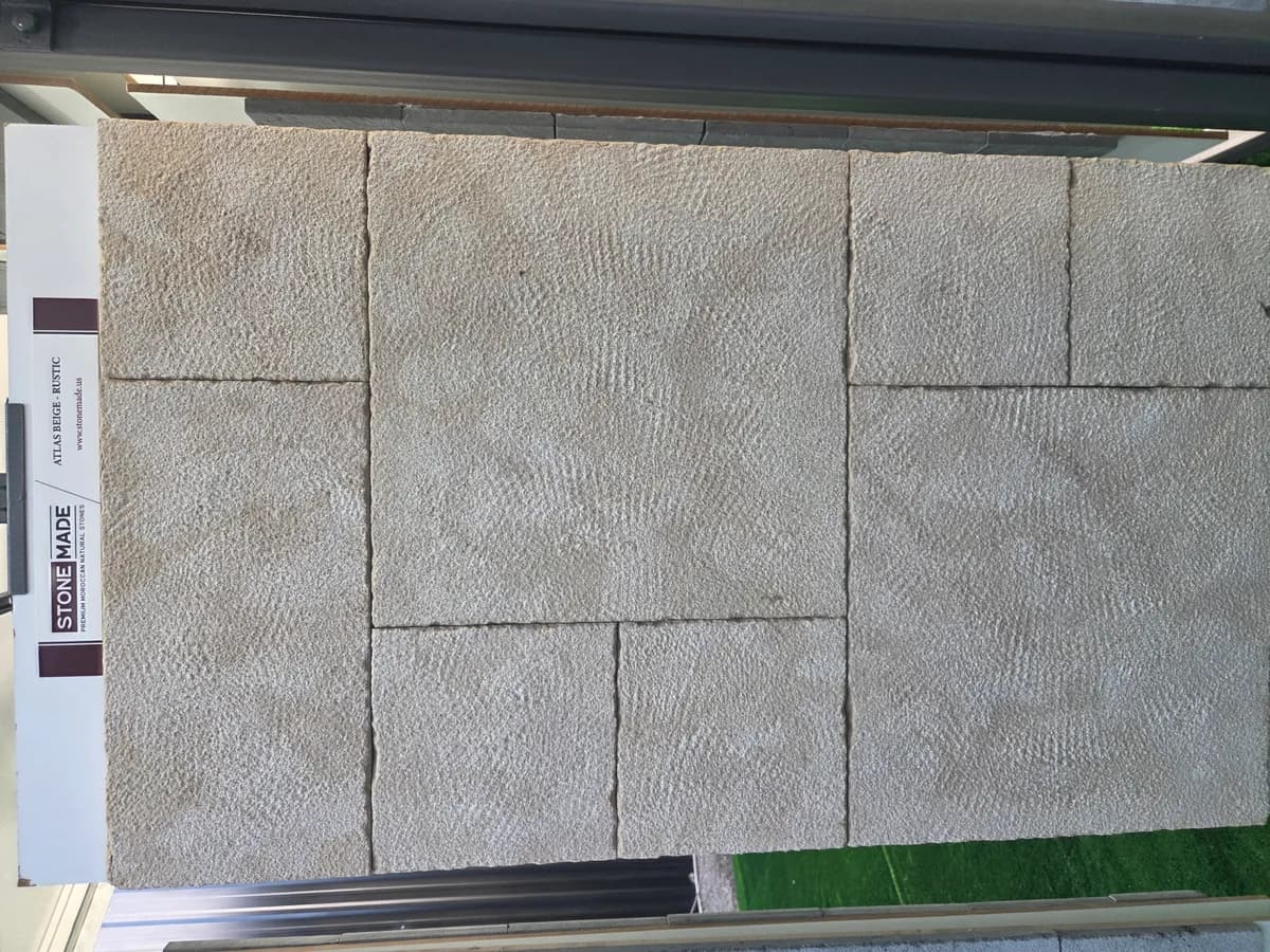 Atlas Beige Rustic — Atlas Beige with Rustic finish, Moroccan natural stone texture