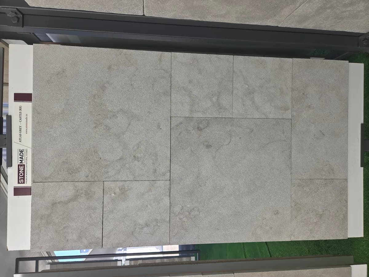 Atlas Grey Castle — Atlas Grey with Castle finish, Moroccan natural stone texture