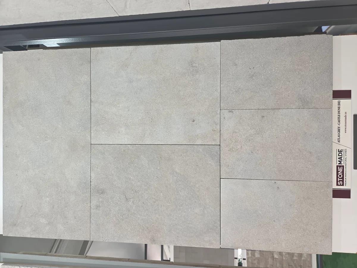 Atlas Grey Castle Dune — Atlas Grey with Castle Dune finish, Moroccan natural stone texture