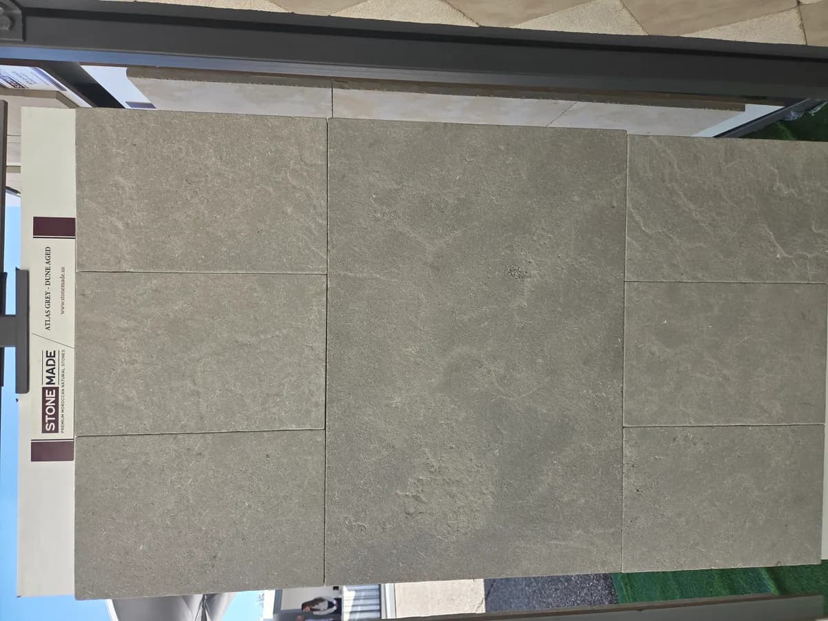 Atlas Grey Dune Aged — Atlas Grey with Dune Aged finish, Moroccan natural stone texture