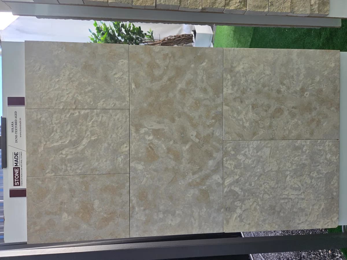 Solara Dune-Textured Aged — Solara with Dune-Textured Aged finish, Moroccan natural stone texture