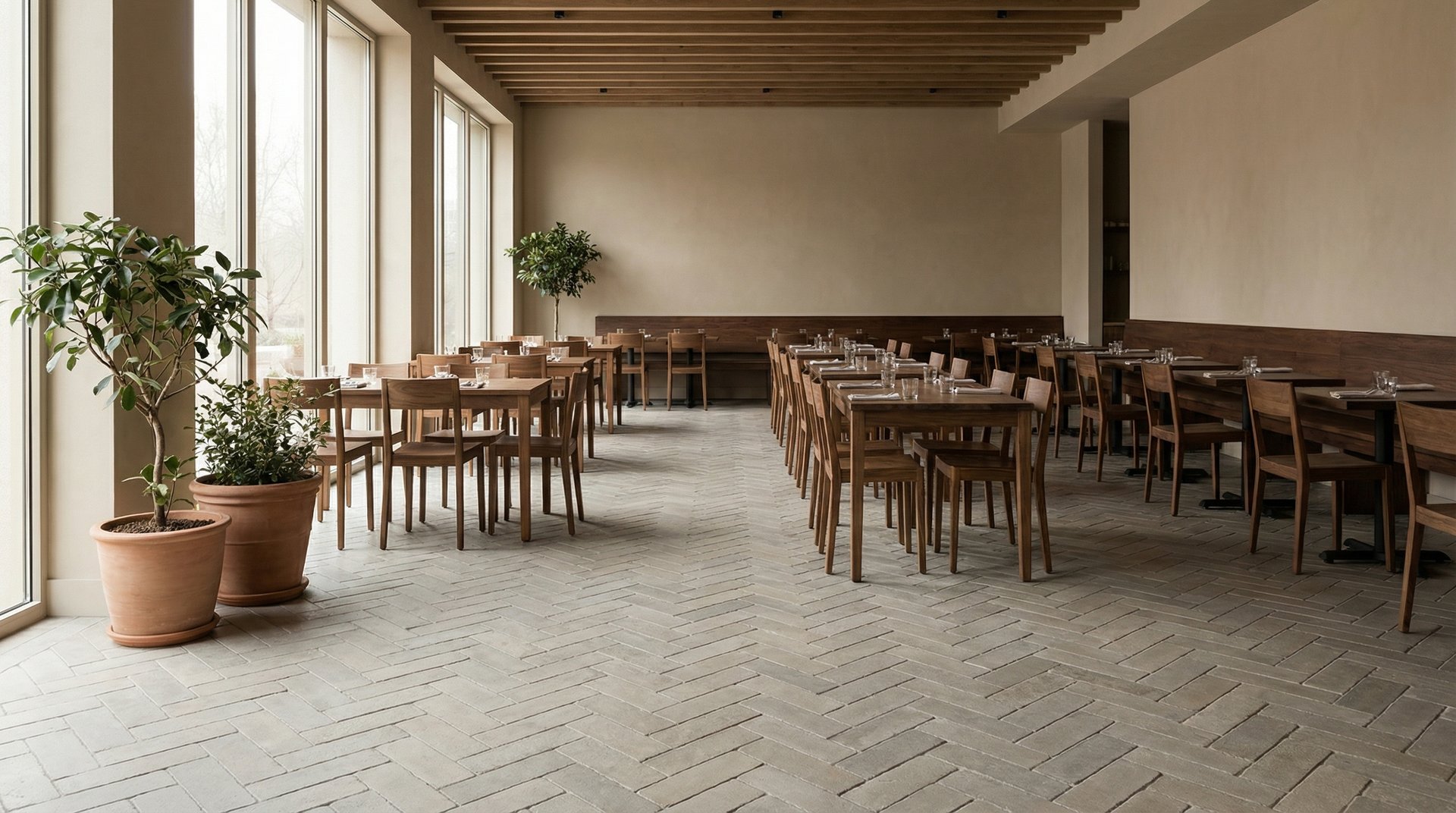 Atlas Gris Aged Herringbone — view 2